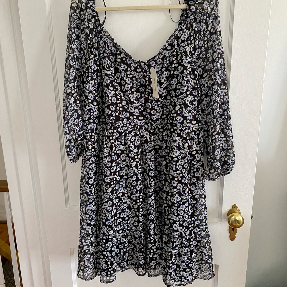 Francesca’s | Black floral dress
